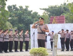 Memperingati Hari Ulang Tahun Bhayangkara ke -78, Kapolres Pelalawan Pimpin Upacara Ziarah dan Tabur Bunga di TMP Setia Negara