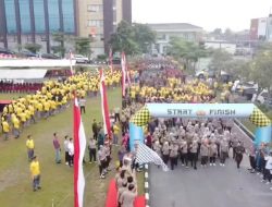 Meriahkan Hari Bhayangkara ke 78, Polda Riau Gelar Olahraga Bersama 