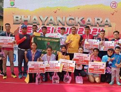 Kodim 0509 Kabupaten Bekasi Meriahkan Bhayangkara Bekasi Run dalam Rangka HUT Bhayangkara Ke-78