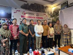 Kapolsek Limapuluh Hadiri Rapat Koordinasi Penguatan Kapasitas Panwaslu Kelurahan/Desa Se-Kecamatan Sail