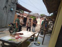 Babinsa Koramil 11 Pebayuran Dampingi Pengecekan Rutilahu di Kampung Pebayuran