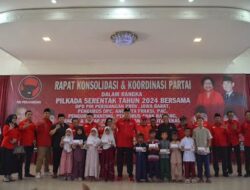 Syukuran Calon Tunggal PDIP, Tri Adhianto Santuni Ratusan Anak Yatim