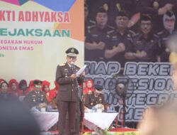 Kejati Riau Gelar Upacara Peringatan Hari Bhakti Adhyaksa ke- 64 Tahun 2024