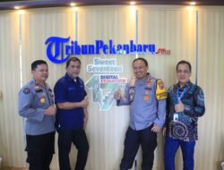 Kabid Humas Polda Riau Kunjungan Kemitraan ke Tribune Pekanbaru