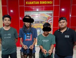Tim Mata Elang Polres Kuansing Ringkus 2 Pengedar Sabu di TKP Berbeda