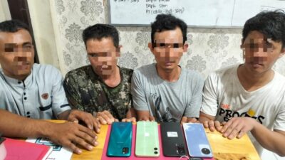 Operasi Antik LK 2024, Satresnarkoba Polres Siak Amankan 4 Pria Pelaku Penyalahgunaan Narkotika