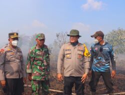 Kapolres Rohil Pimpin Pemadaman Karhula di 6 Lokasi
