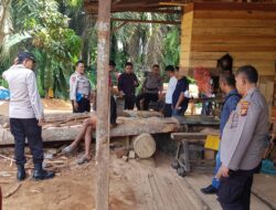 Terkait Pemberitaan Ilegal Logging, Polisi Amankan 4 TKP di Kecamatan Siak Hulu