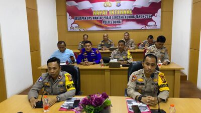 Polres Dumai Gelar Rapat Internal Kesiapan Operasi Mantap Praja LK 2024
