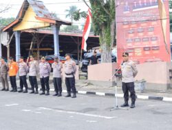 Polres Kuansing Gelar Apel Gabungan Pengamanan Pembukaan Event Pacu Jalur Tradisional 2024