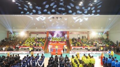 Diikuti 4 Polda, Kapolda Riau Buka Turnamen Voli Kapolri Cup 2024 Zona 1