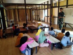 Satgas Yonzipur 5/ABW Bangun Generasi Qur’ani di Daerah Perbatasan