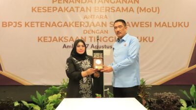 Kejati Maluku Perpanjang MoU Dengan BPJS Ketenagakerjaan