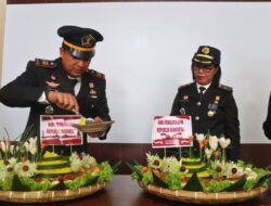 Hari Pengayoman Ke-79 Disyukuri dengan Pemotongan Tumpeng di Rutan Pangkalan Brandan