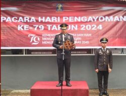 Mars Kemenkumham RI Bergema di Upacara Hari Pengayoman Ke-79 Rutan Pangkalan Brandan