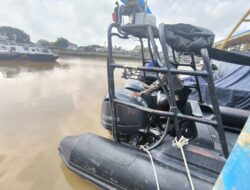 Ditpolairud OMP LK-2024 Melaksanakan Patroli Rutin di Perairan Sungai Siak