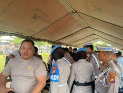 Ratusan Personel Terlibat OMP LK-2024 Ikuti Apel Pagi di Mapolda Riau