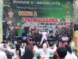 Fun Bike Ceria dan Senam Sehat Bersama Rindam V Brawijaya