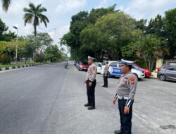 Satgas Gatur Kamseltibcarlantas Atur Lalin Dalam Rangka Rikes Cagub dan Wacagub