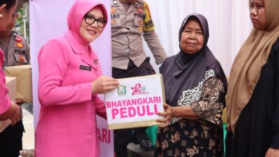 Kunker ke Polsek Bunut, Wujud Kepedulian Bhayangkari Polres Pelalawan Ciptakan Kamtibmas Aman dan Damai Jelang Pilkada 2024 