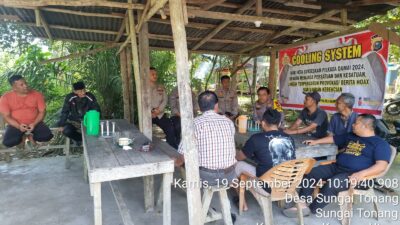 Cooling System, Sat Binmas Polres Kampar Gencarkan Sosialisasi dan Edukasi Pilkada