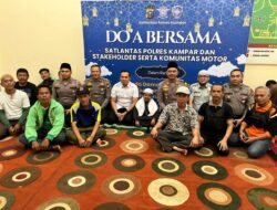 Cooling System, Satlantas Polres Kampar Doa Bersama Dalam Rangka Menjaga Kondusifitas Jelang Pilkada