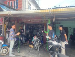 Sambangi Warga di Bengkel, Ini yang Disampaikan Satreskrim Polres Kampar