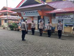 Dalam Rangka OMP LK 2024, Polres Kuansing Laksanakan Pengecekan Preventif Pengamanan di Kantor Bawaslu