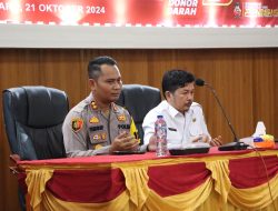 Kapolres Kuansing Pimpin Bhakti Kesehatan Donor Darah Serentak Dalam Rangka Hari Jadi Humas Polri ke-73 Tahun 2024
