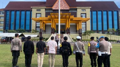 842 Personel Terlibat OMP LK-2024 Ikuti Apel Pagi Dibawah Pengawasan Bidpropam