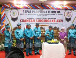 Dalam Rangka Memperingati Hari Jadi ke-25 Kabupaten Kuansing, Kapolres Hadiri Rapat Paripurna Istimewa DPRD Kabupaten Kuansing 