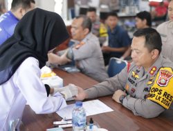 Peringati Hari Jadi Humas Polri ke 73, Polres Siak Gelar Donor Darah Bersama TNI dan Rekan Media