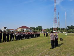 Dalam Rangka Pelantikan Presiden, Ratusan Personel Polda Riau Gelar Patroli Skala Besar
