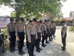 180 Personel Subsatgas Objek Kegiatan OMP-LK 2024 Lakukan Pengamanan Kampanye