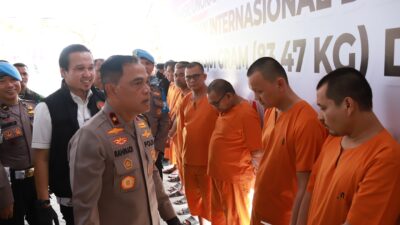 Polda Riau Musnahkan Narkoba Senilai Rp96,5 Miliar dari 12 Tersangka