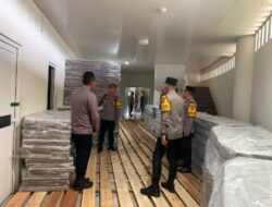 Wakapolres Kampar Cek Gudang Logistik KPU dan Pastikan Aman Jelang Pilkada 2024
