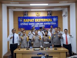 Polres Dumai Gelar Rapat Eksternal Operasi Zebra Lancang Kuning 2024