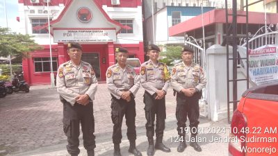 Pastikan Keamanan Kondusif, Subsatgas Objek Penting Patroli ke Kediaman Para Paslon Cagub/Cawagub dan Cawako/Cawawako