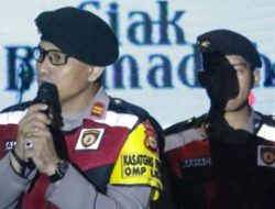 Acara Penutupan Siak Bermadah, Kasat Samapta Himbau Warga Tetap Tertib dan Sampaikan Pesan Pemilu Damai