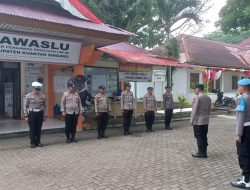 Polres Kuansing Intensifkan Pengecekan Preventif Pengamanan di Kantor Bawaslu Kuansing Dalam Rangka Operasi Mantap Praja LK 2024