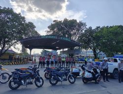 Amankan Pelantikan Presiden dan Wapres Terpilih, Polres Dumai Gelar Patroli Skala Besar