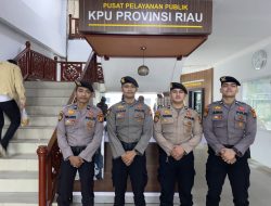 Intensifkan Pengamanan, Puluhan Personel Subsatgas PAM Siaga 24 Jam di Kantor Penyelenggara Pilkada