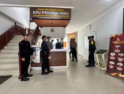 Subsatgas SAR Brimobda Riau Intensifkan Patroli ke KPU Riau