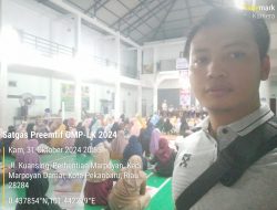 4 Personil Subsatgas Intelijen Melakukan Pengamanan Dilokasi Kampanye Cawako/Cawawako