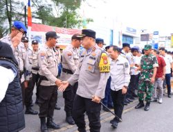 Kapolres Rohil Hadiri Apel Siaga Patroli Pengawasan Masa Tenang Pilkada Serentak Tahun 2024