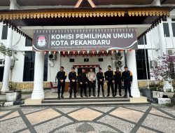 Subsatgas SAR Brimob Polda Riau Rutin Patroli Ke Kantor Bawaslu Pekanbaru