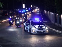 Kembali, Pasukan Power On Hand Kapolda Riau Melaksanakan Patroli Skala Besar