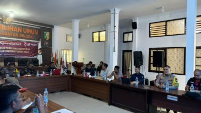 Polres Kuansing Hadiri Rapat Koordinasi Persiapan Debat Publik Pemilihan Bupati dan Wakil Bupati 