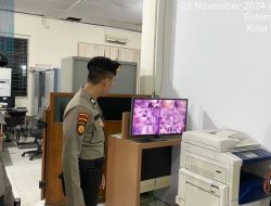 Puluhan Personel Subsatgas PAM Selalu Siaga di Kantor Bawaslu Provinsi Riau