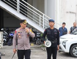 Kapolres Pelalawan Pimpin Apel Gabungan Pengamanan Debat Publik Calon Bupati dan Wakil Bupati